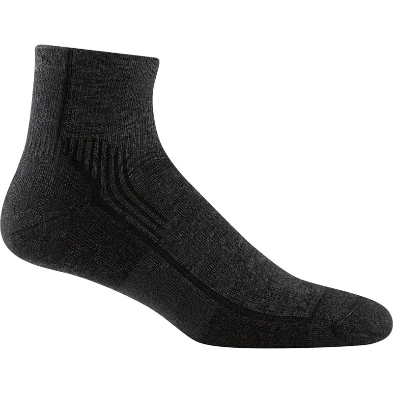 Darn Tough Men's Hiker Quarter Midweight Hiking Socks 1959 Black