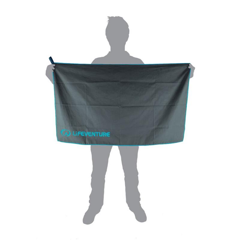 Lifeventure Recycled SoftFibre Towel Large Grey