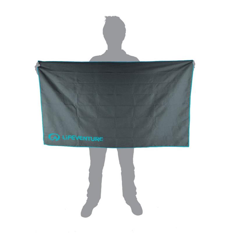 Lifeventure Recycled SoftFibre Towel Extra Large Grey