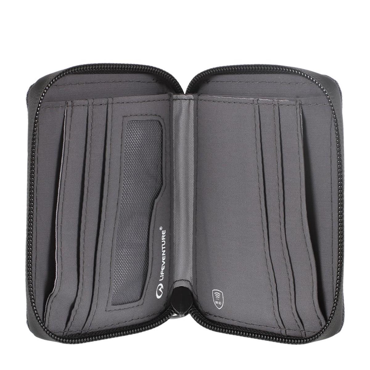 Lifeventure RFID Mini Travel Wallet Recycled Grey