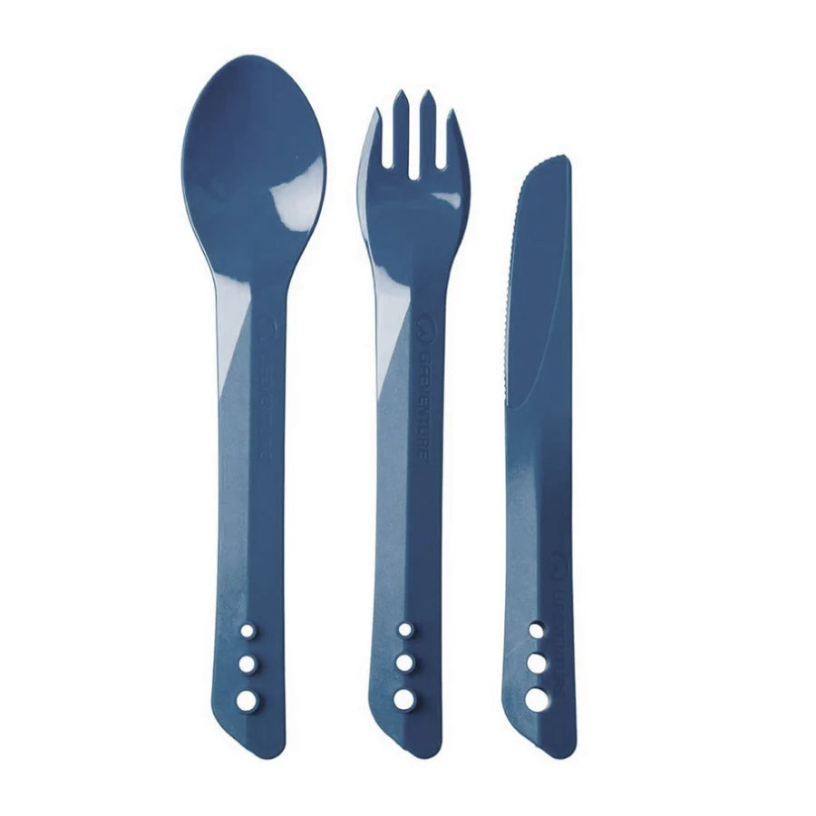 Lifeventure Ellipse Cutlery Set - Navy