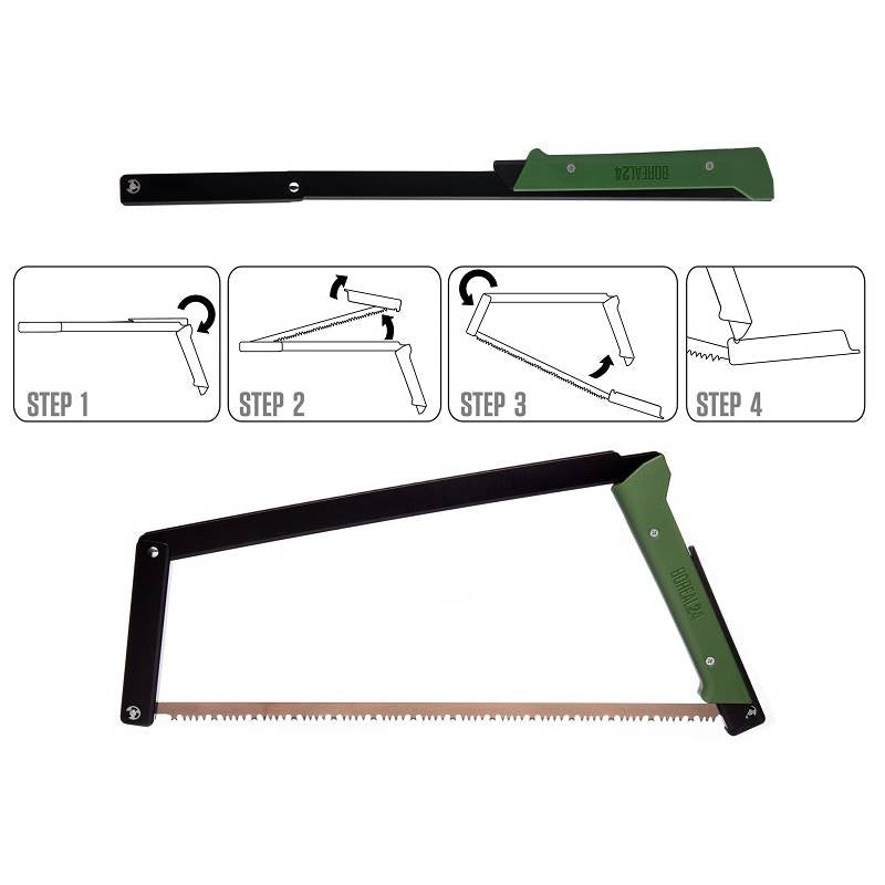 Agawa Canyon Boreal 24 Saw With Sydney Rancher II Blade - Black and Green