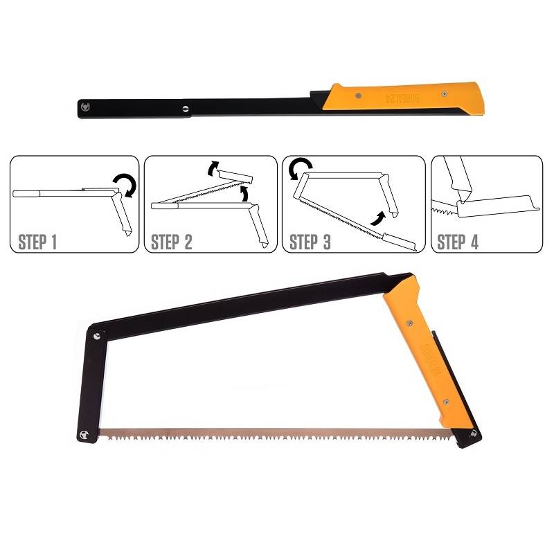 Agawa Canyon Boreal 21 Saw With All Purpose Blade - Black and Yellow