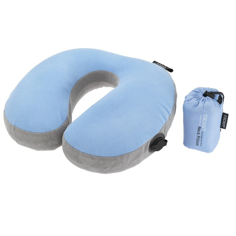 Cocoon Air Core pillow U- Shaped Neck Support - light blue / grey