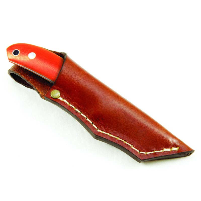 Casstrom Safari Orange G10 Leather Sheath