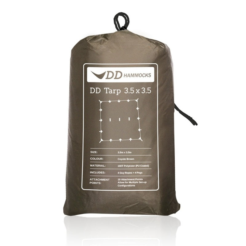 DD Hammocks Tarp 3.5 x 3.5 Coyote Brown