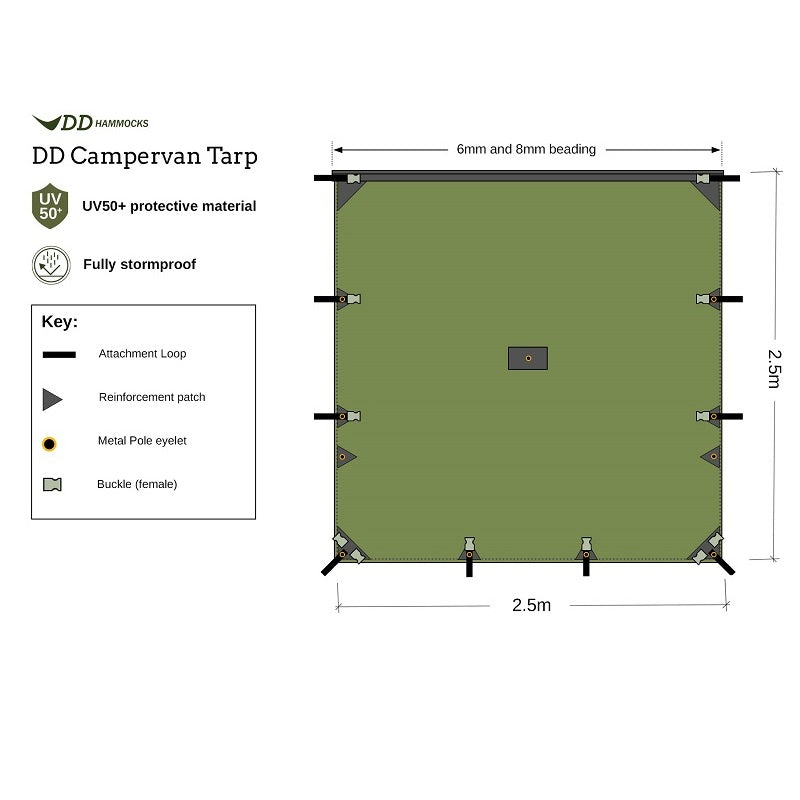 DD Hammocks Campervan Tarp