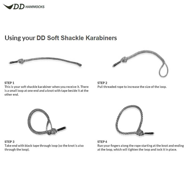 DD Hammocks Soft Shackle Karabiner