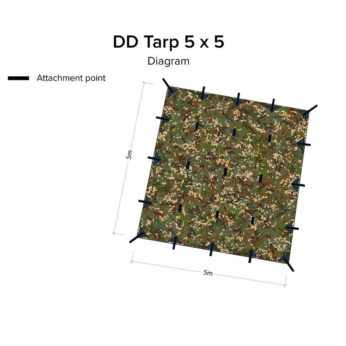 DD Hammocks Tarp 5 x 5 - MC