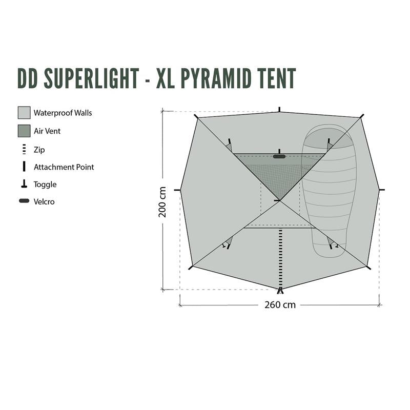 DD Hammocks Superlight XL Pyramid Tent
