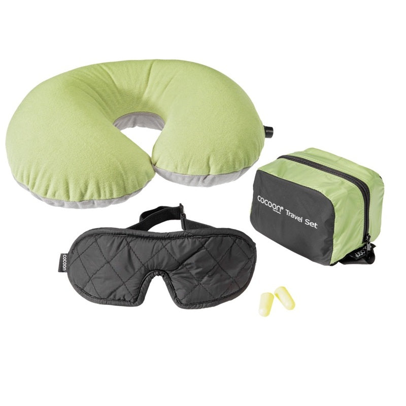 Cocoon Travel Set Ultralight (3 pieces) - Wasabi/Black