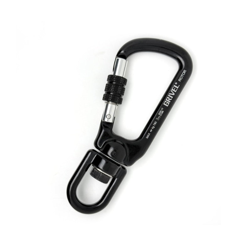 Grivel Rotor Lock Black Carabiner