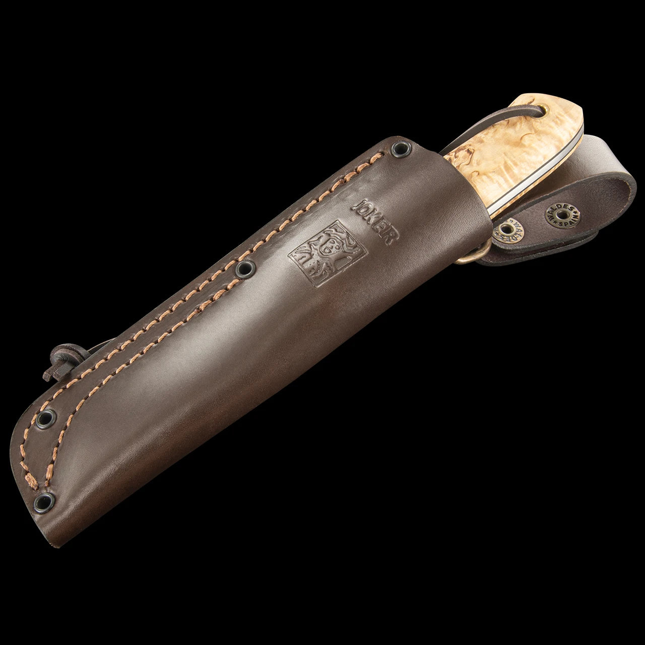 Joker BS9 Nordico Bushcraft Knife - Curly Birch