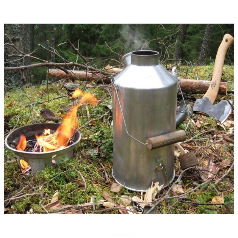 Kelly Kettle Large Base Camp - Stainless Steel