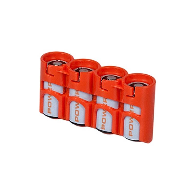 Powerpax Yellow SlimLine AA Battery Holder – Compact Case For 2x AA
