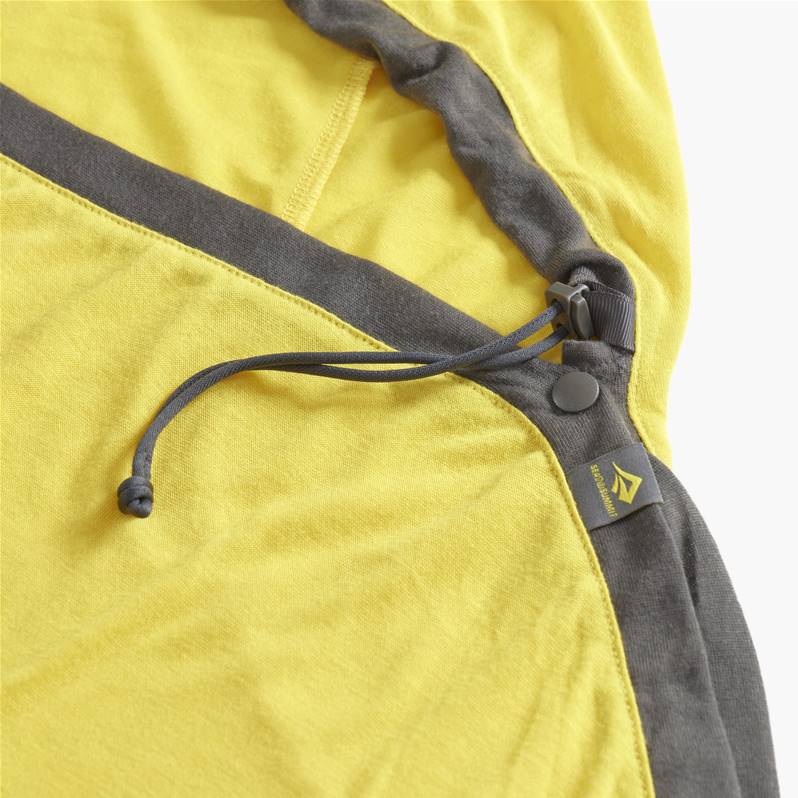 Sea to Summit Reactor Sleeping Bag Liner - Mummy with Drawcord- Compact Sulphur Yellow