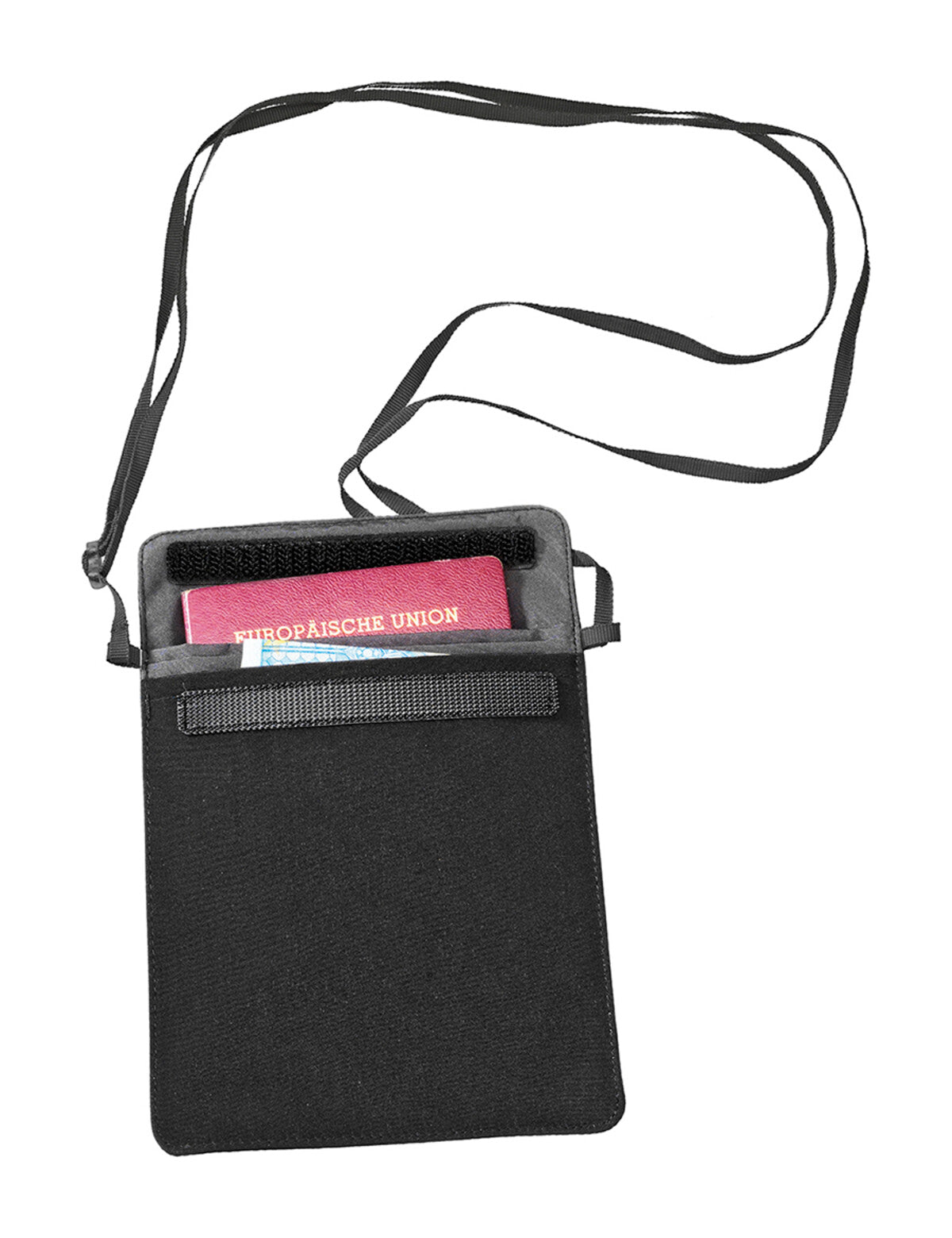 Coccon Secret Passport Wallet Silk Black