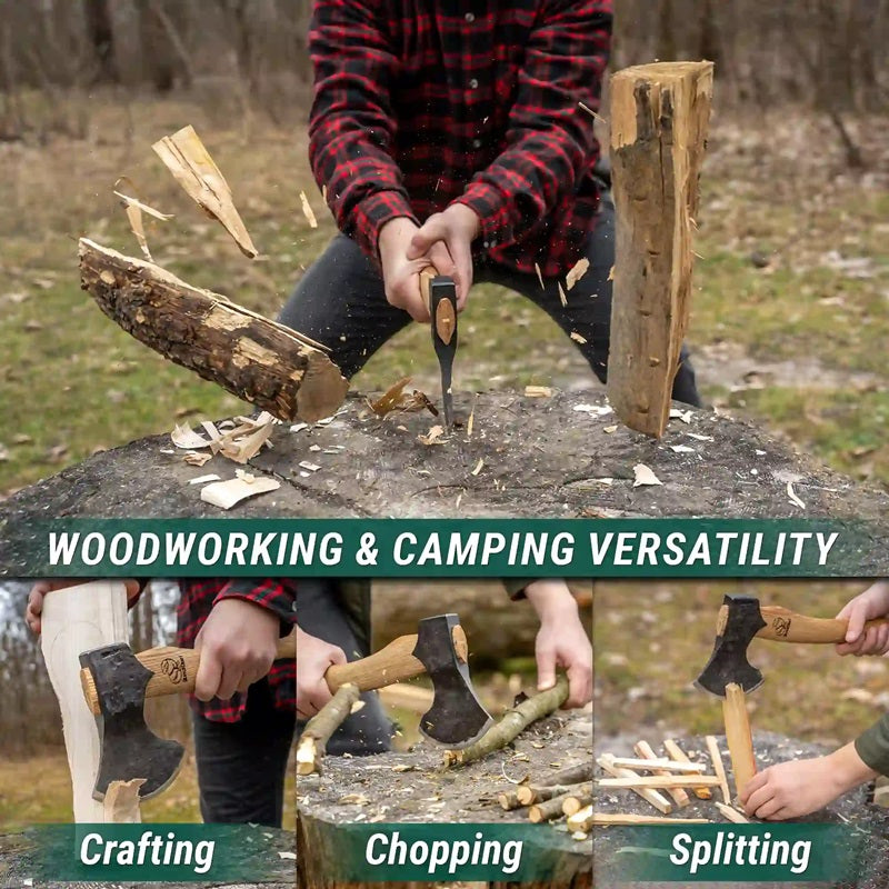 Beavercraft AX3 – Woodcraft Bushcraft Splitting Hatchet