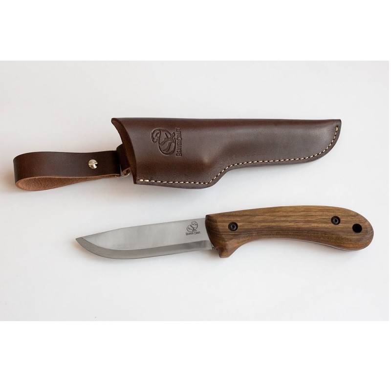 BeaverCraft BSH2 — Carbon Steel Bushcraft Knife Walnut Handle