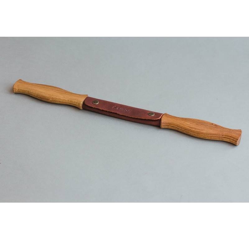 BeaverCraft DK1S - Drawknife with Oak Handle in Leather Sheath