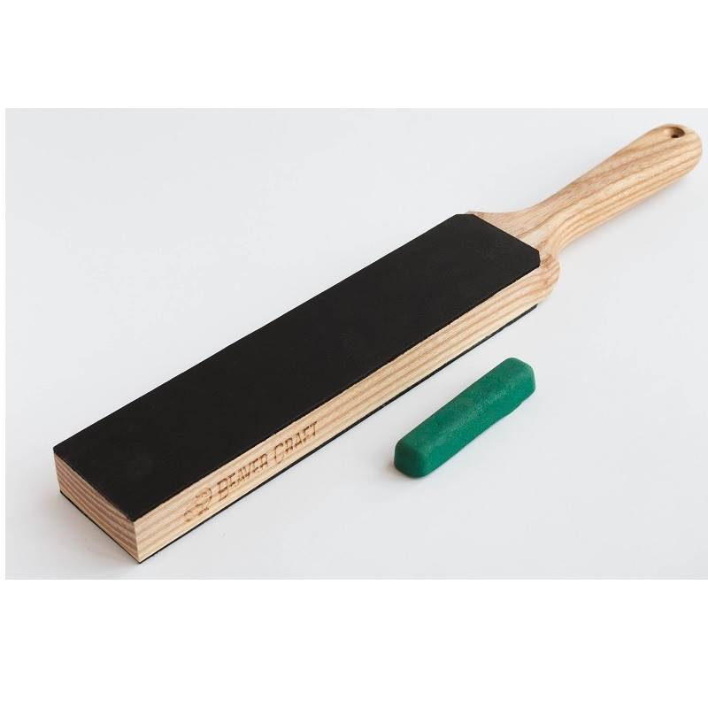 BeaverCraft LS6P1 - Dual-sided leather strop for sharpening knives tools