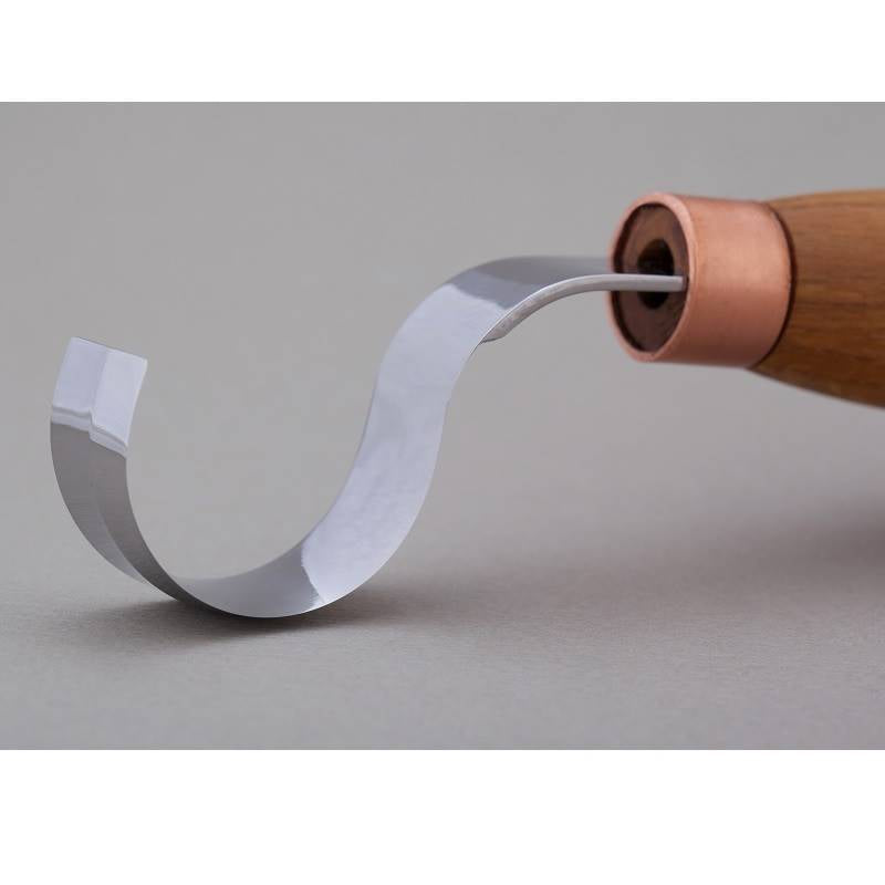 BeaverCraft SK2SOAK – Spoon Carving Knife 30 mm with Oak Handle and Leather Sheath