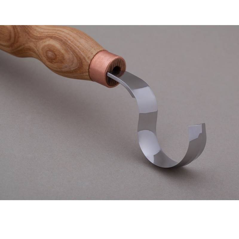 BeaverCraft SK2SLong - Spoon Carving Knife with Long Handle and Leather Sheath