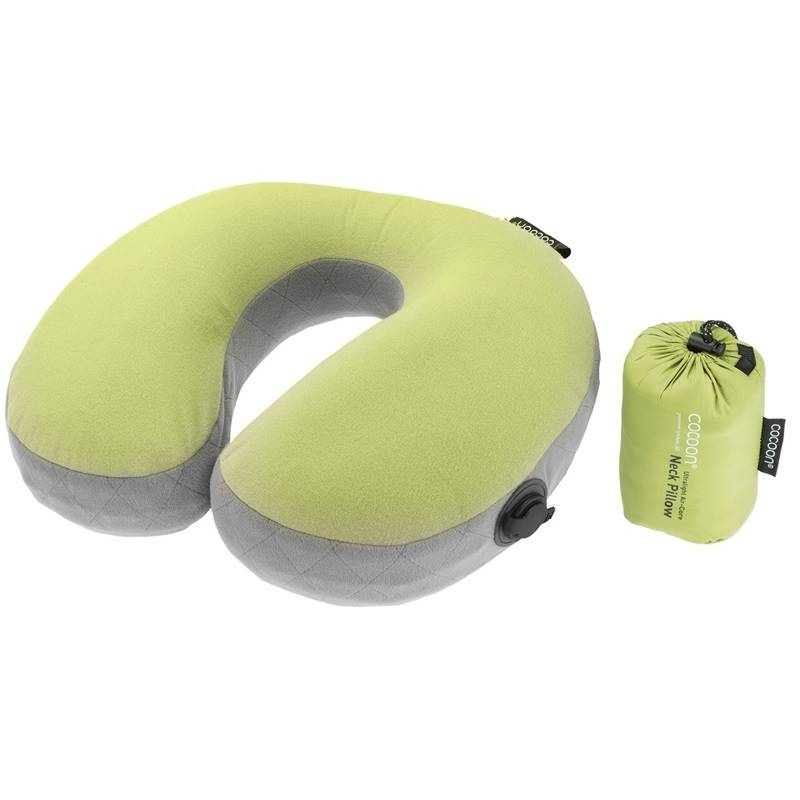 Cocoon Air Core pillow U- Shaped Neck Support - Wasabi / Grey