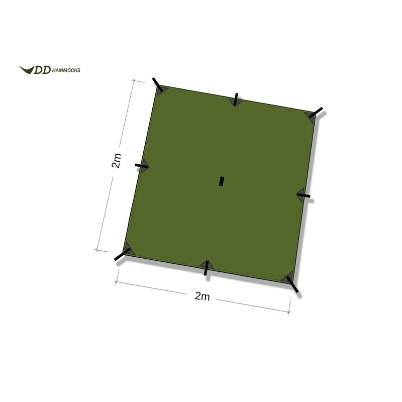 DD Hammocks Tarp 2 x 2 - Olive