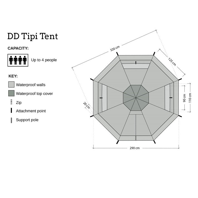 DD Hammocks Tipi Tent