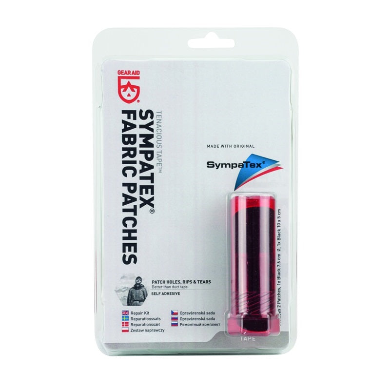 Gear Aid Sympatex Fabric Patches - 2 Black Patches per Pack