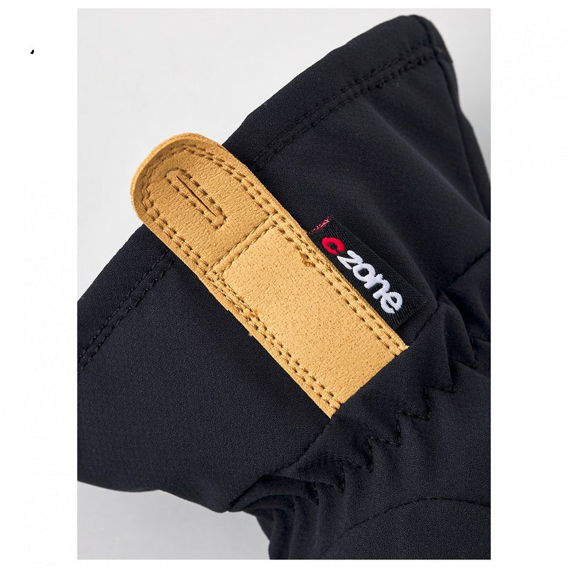 Hestra CZone Contact Pick Up - 5 Finger Black