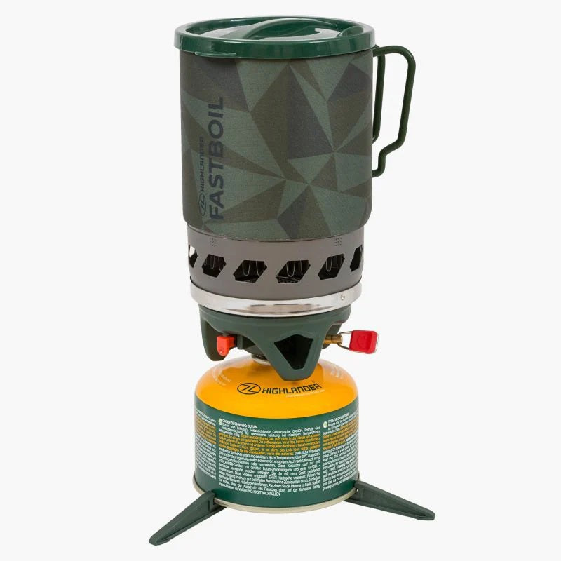 Highlander Blade Fastboil 3 Camping Gas Stove 1.1L Olive