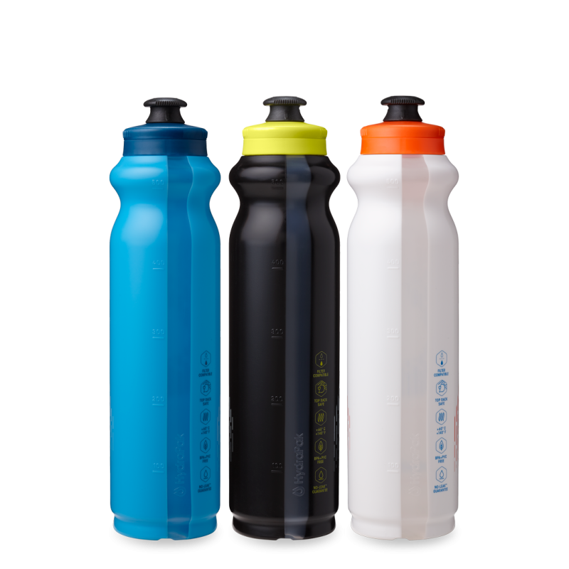 Hydrapak Tempo Bottle 3-Pack 525ml - Blue/White/Black