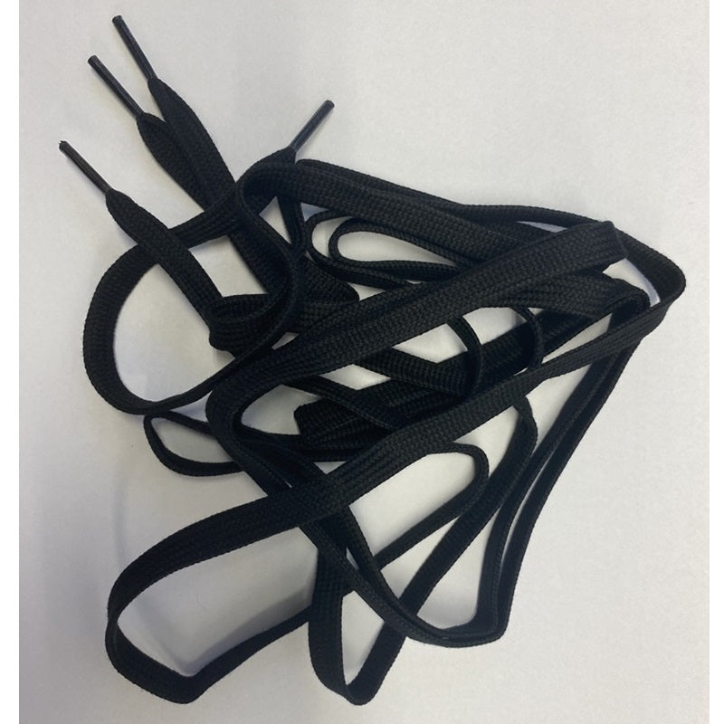 Pair of flat laces 160cm Black