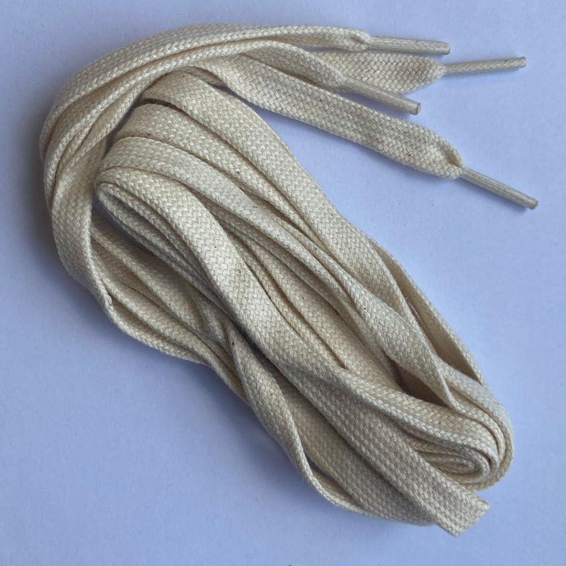 Pair of flat laces 180cm Cream