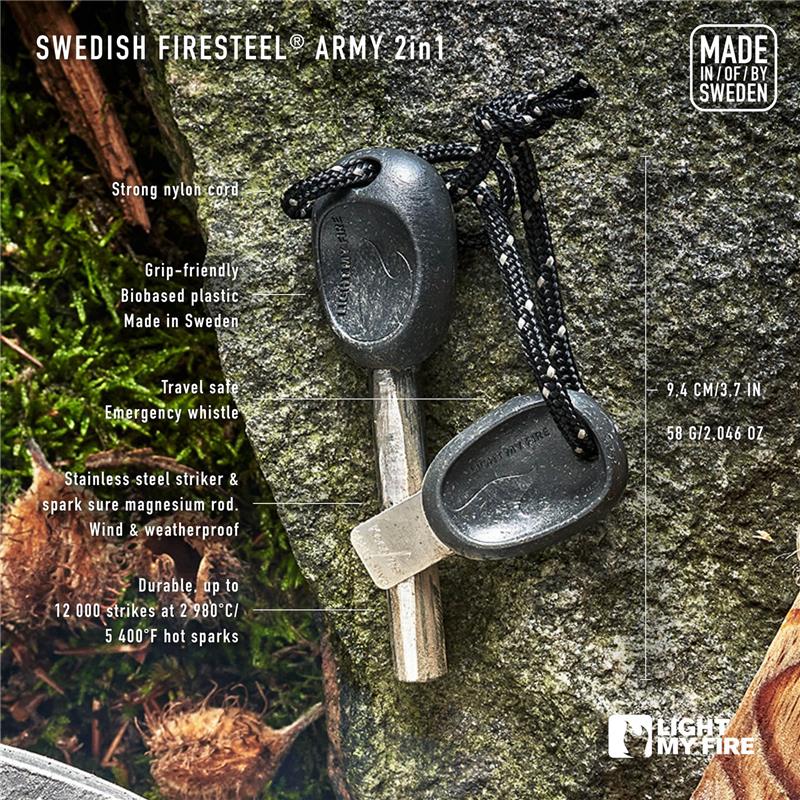 Light My Fire Swedish FireSteel Army 2in1 - Rusty Orange