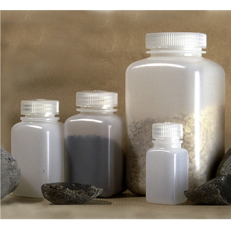Nalgene HDPE Wide Mouth Square Bottles