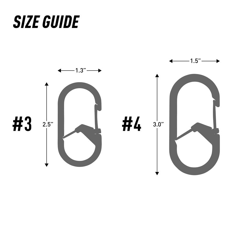 Nite Ize G-Series SlideLock Dual Chamber Carabiner Stainless Steel