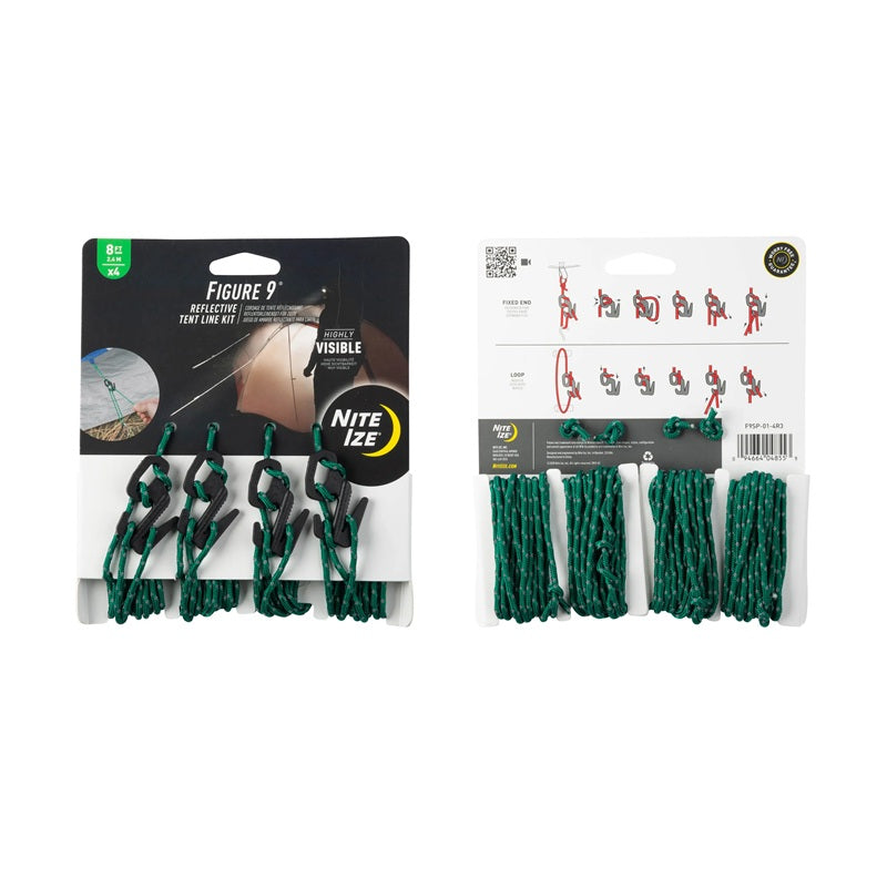 Nite Ize Figure 9® Tent Line Kit Green Reflective