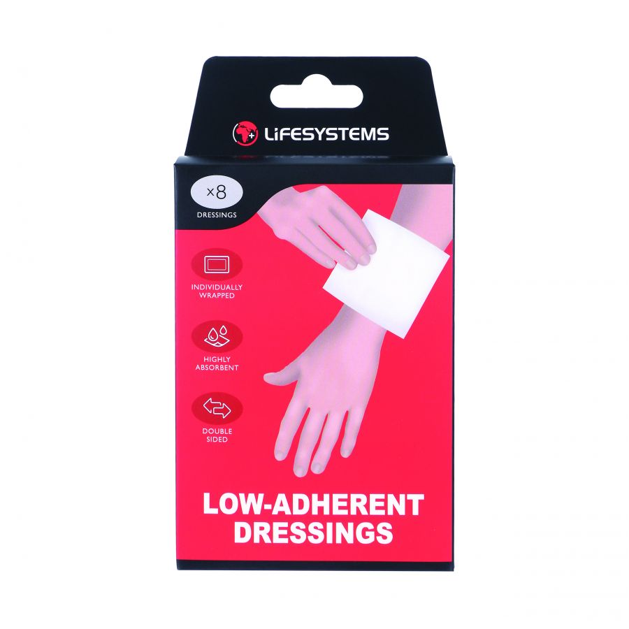 Lifesystems Low Adherent Dressings (x8 pcs)