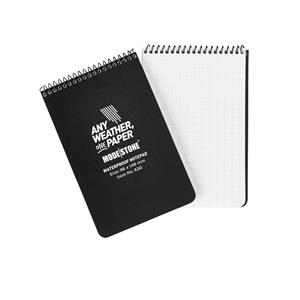 Modestone Top Spiral Waterproof Notepad 96 x 148mm Black 50 Sheets