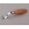 BeaverCraft SK2SOAK – Spoon Carving Knife 30 mm with Oak Handle and Leather Sheath
