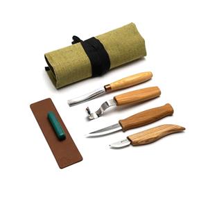 Beavercraft S43 - Spoon and Kuksa Carving Professional Set with Knives and Strop