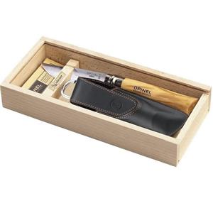 Opinel No 8  Stainless Steel Olive wood Knife with Sheath