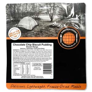 Expedition Foods Chocolate Chip Biscuit Pudding 450 Kcal