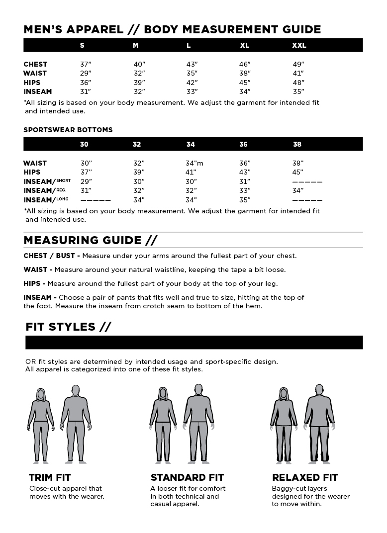 Size Chart For Men S Hats