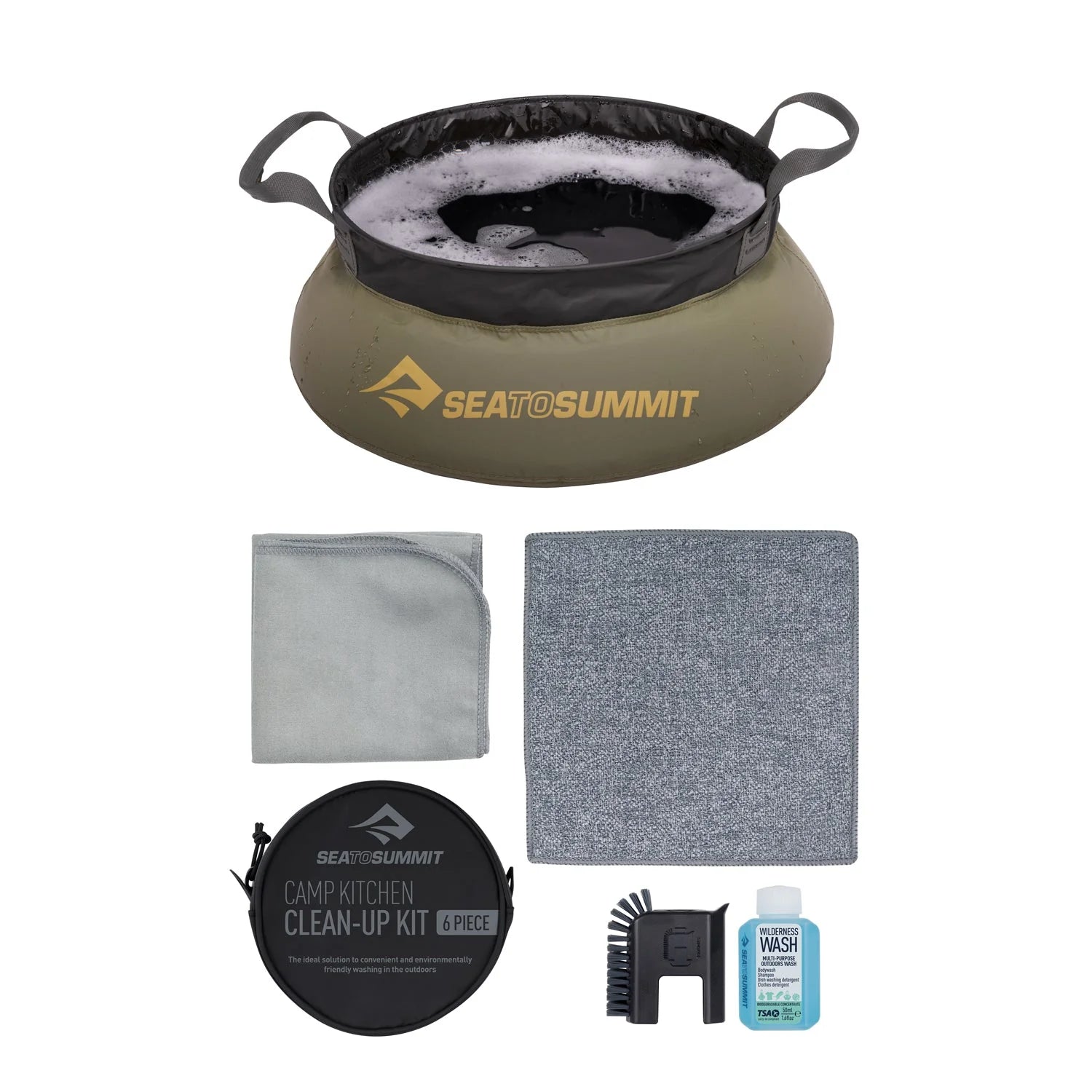 Sea To Summit Camp kitchen Clean Up Kit 6 Piece