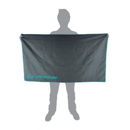 Lifeventure Recycled SoftFibre Towel Extra Large Grey