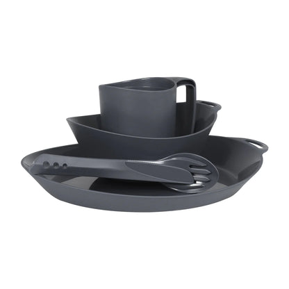 Lifeventure Ellipse Camping Tableware Set Graphite